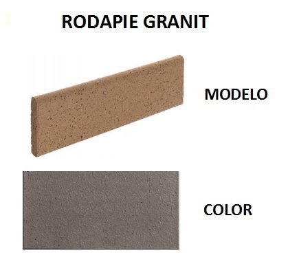 RODAPIE RUSTICO 8X30X1,5 EXTRUSIONADO GRANIT-REF 10616) - GTJ